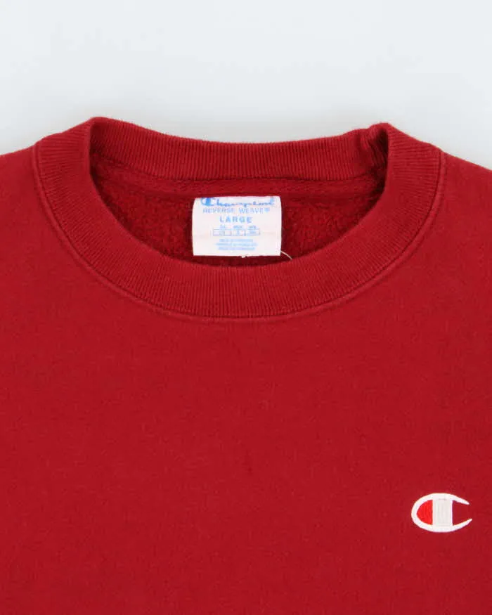 Men's Champion Red Sweatshirt - L sold by Rokit product image thumbnail 5