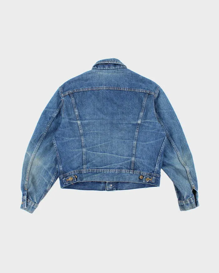 Vintage 80's Lee Dark Wash Heavyweight Denim Trucker Jacket - M sold by Rokit product image thumbnail 3
