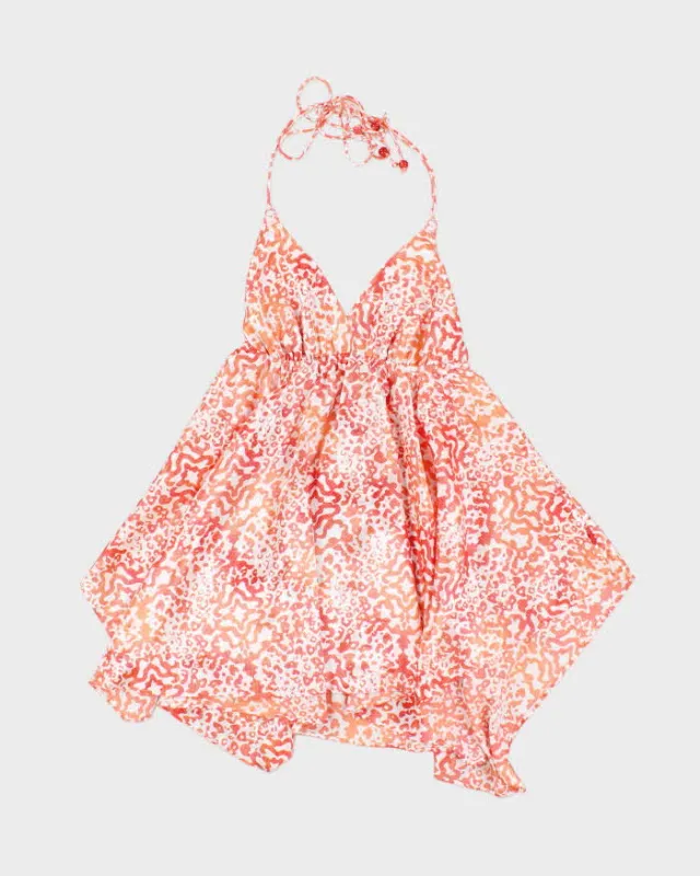 La Senza Orange Print Lingerie Camisole - M sold by Rokit