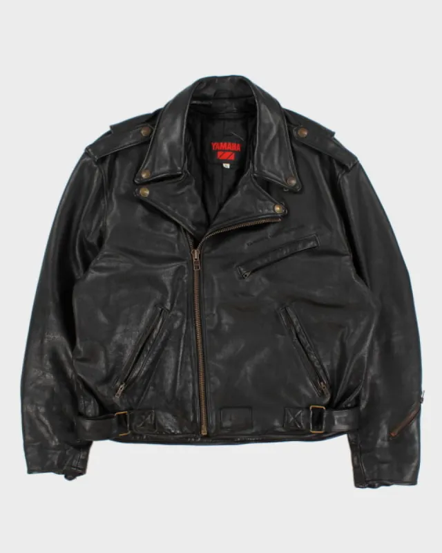 Vintage Men's Black Yamaha Leather Jacket - XL sold by Rokit