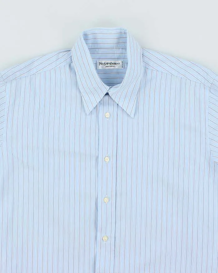 Vintage 90's Yves Saint Laurent Striped Long Sleeve Shirt - L sold by Rokit product image thumbnail 3