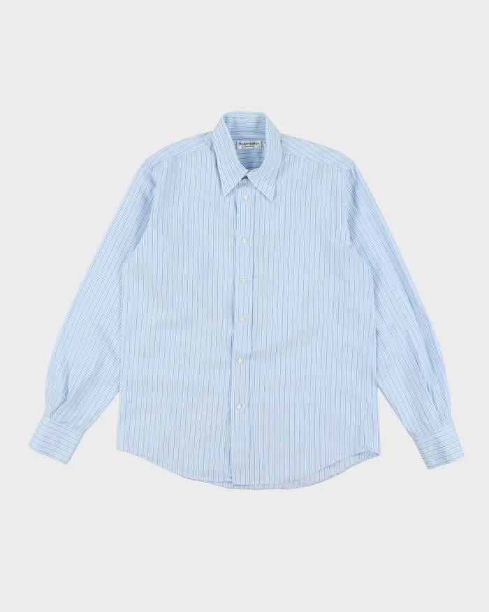 Vintage 90's Yves Saint Laurent Striped Long Sleeve Shirt - L sold by Rokit