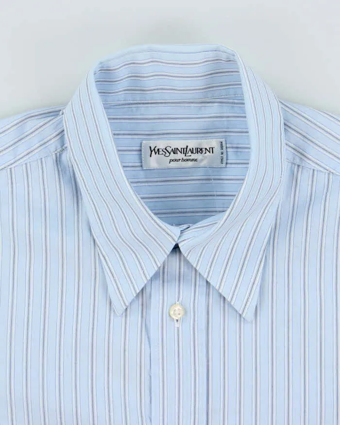 Vintage 90's Yves Saint Laurent Striped Long Sleeve Shirt - L sold by Rokit product image thumbnail 5