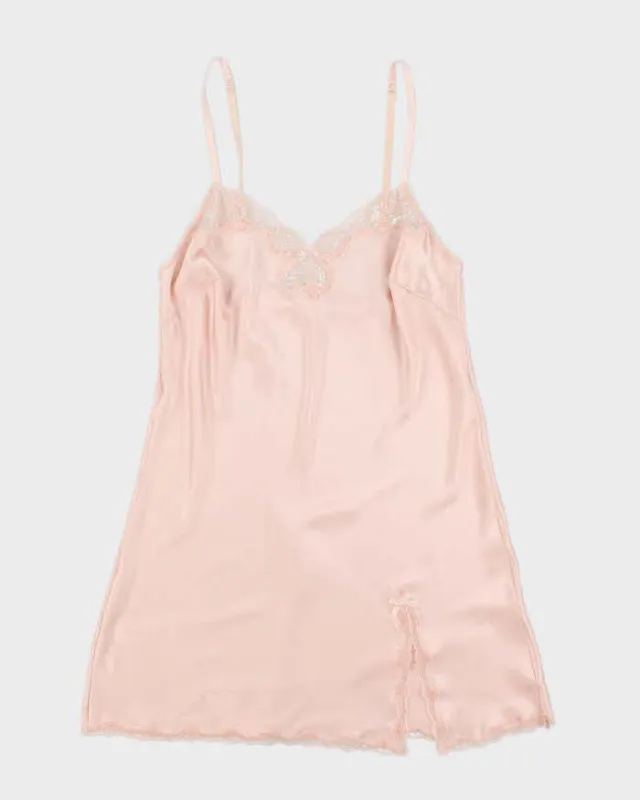 Victoria's Secret Powder Pink Satin Slip - M sold by Rokit