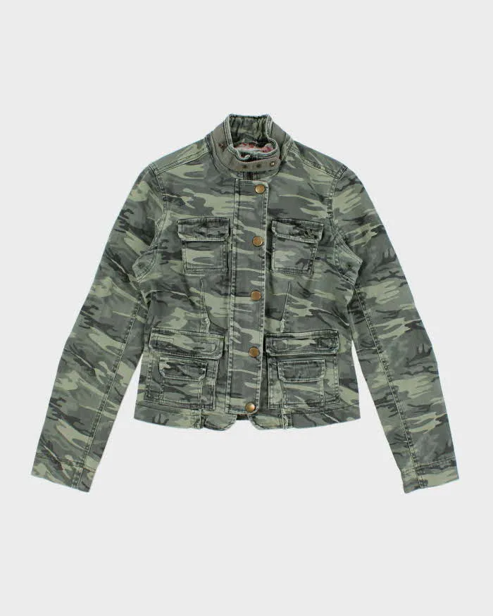 Vintage Y2K Bluenotes Camouflage Cropped Jacket - S sold by Rokit
