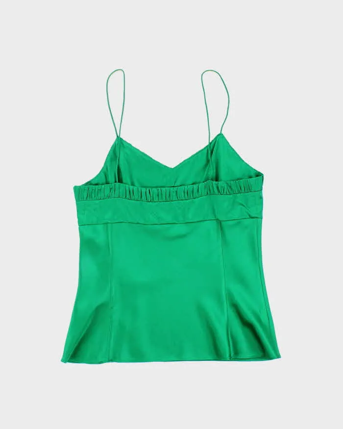 Club Monaco Emerald Green Silk Tank Top - S sold by Rokit product image thumbnail 3