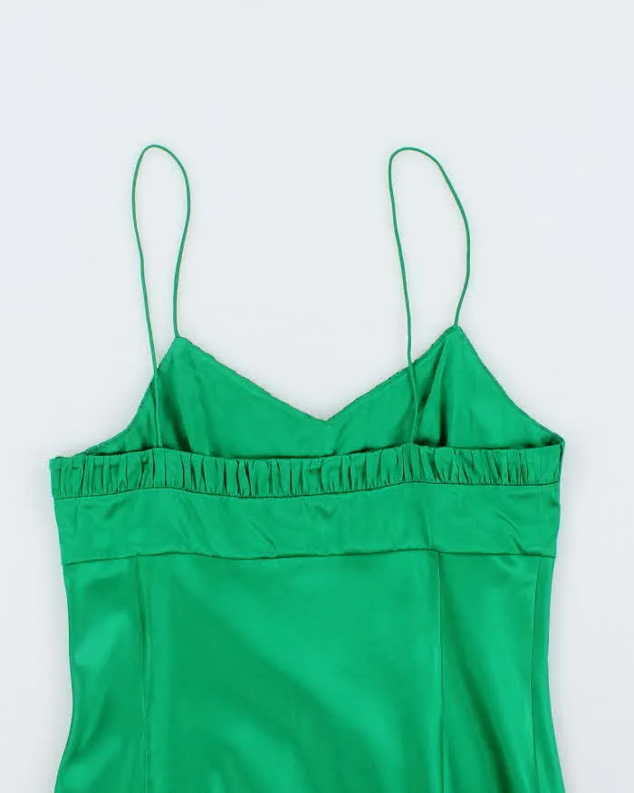 Club Monaco Emerald Green Silk Tank Top - S sold by Rokit product image thumbnail 4