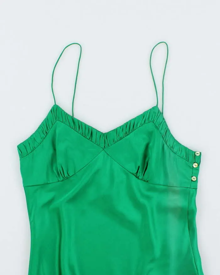 Club Monaco Emerald Green Silk Tank Top - S sold by Rokit product image thumbnail 2