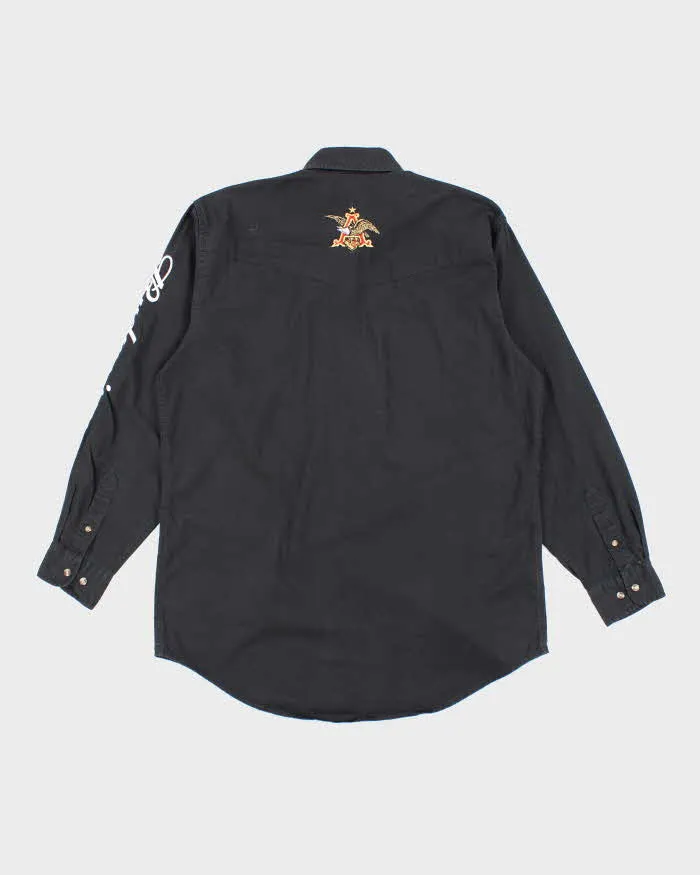 Vintage 2000's Budweiser Embroidered Long Sleeve Shirt - L sold by Rokit product image thumbnail 2