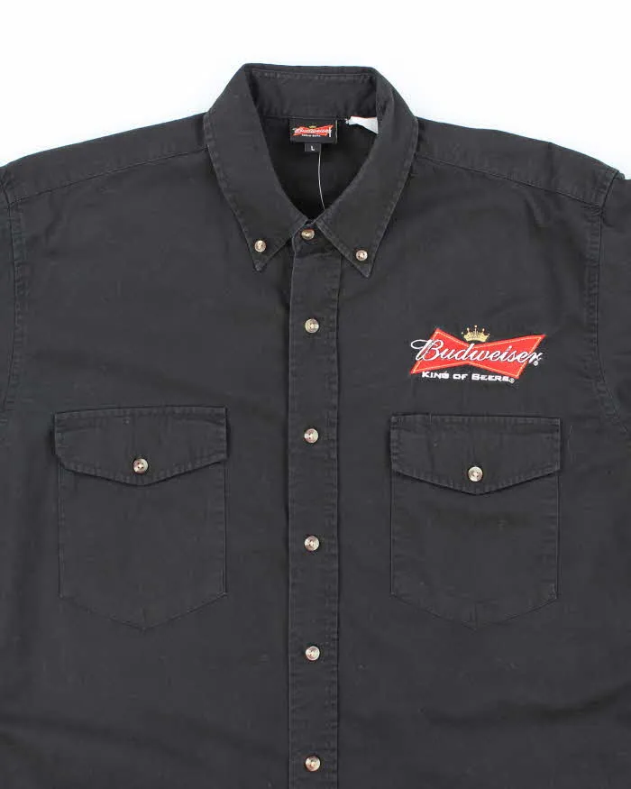 Vintage 2000's Budweiser Embroidered Long Sleeve Shirt - L sold by Rokit product image thumbnail 3