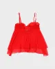 Vintage Y2k 00s Victoria's Secret Mesh Embroidered Top - S sold by Rokit