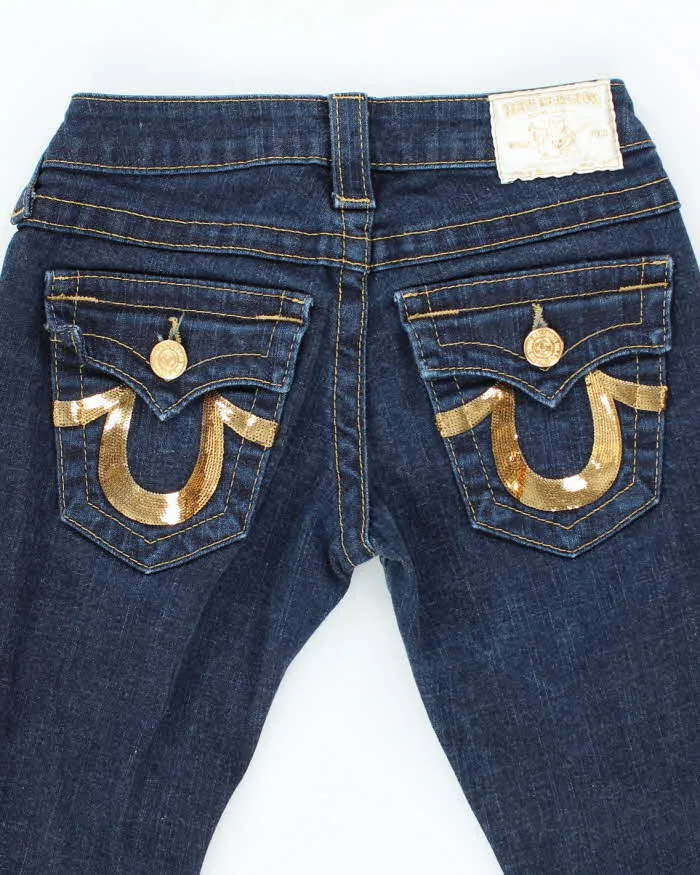 Vintage Y2K True Religion Wrapped Skinny Flared Jeans - W24 L27 sold by Rokit product image thumbnail 4