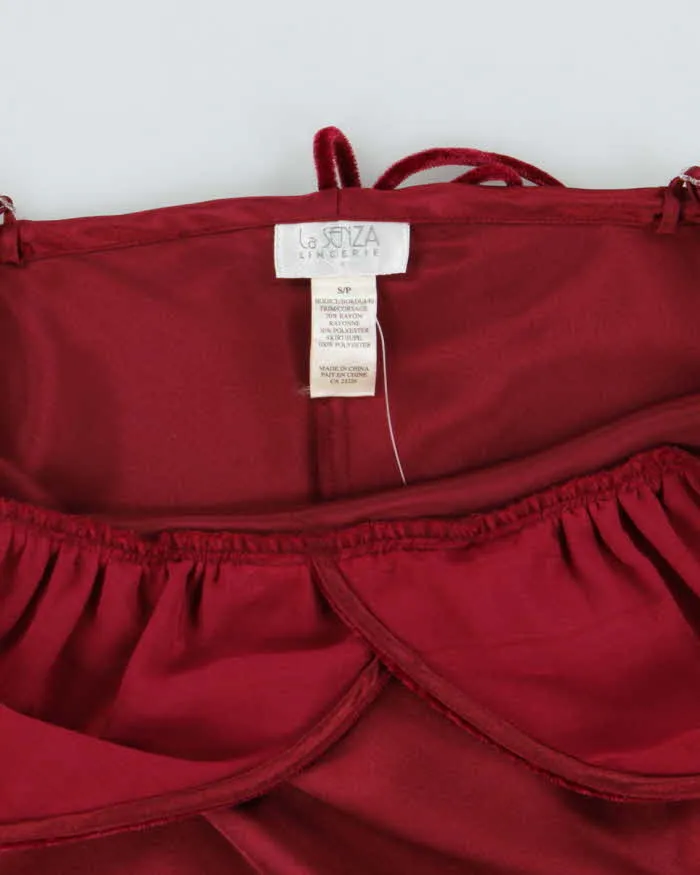 Vintage Y2k 00s La Senza Velvet & Satin Dress - S sold by Rokit product image thumbnail 5