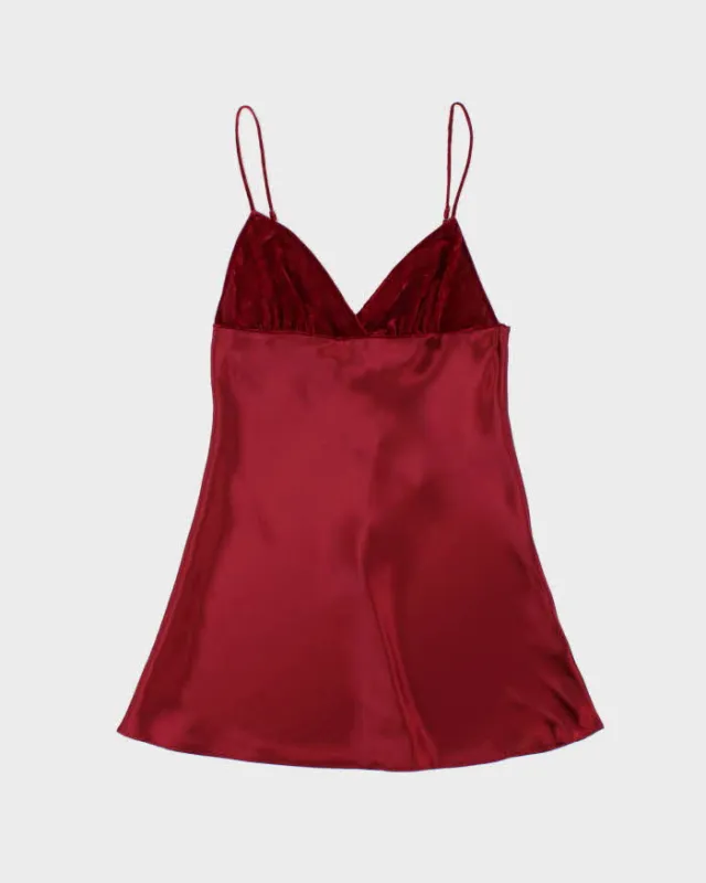 Vintage Y2k 00s La Senza Velvet & Satin Dress - S sold by Rokit