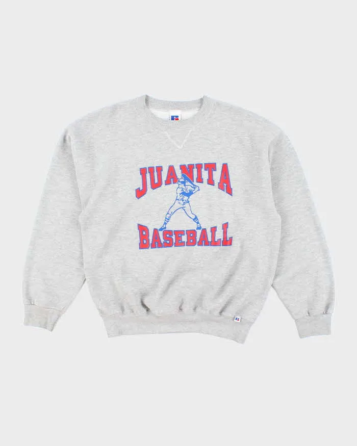 Vintage Y2K Russell Athletic Juanita Baseball Graphic Sweatshirt - L sold by Rokit