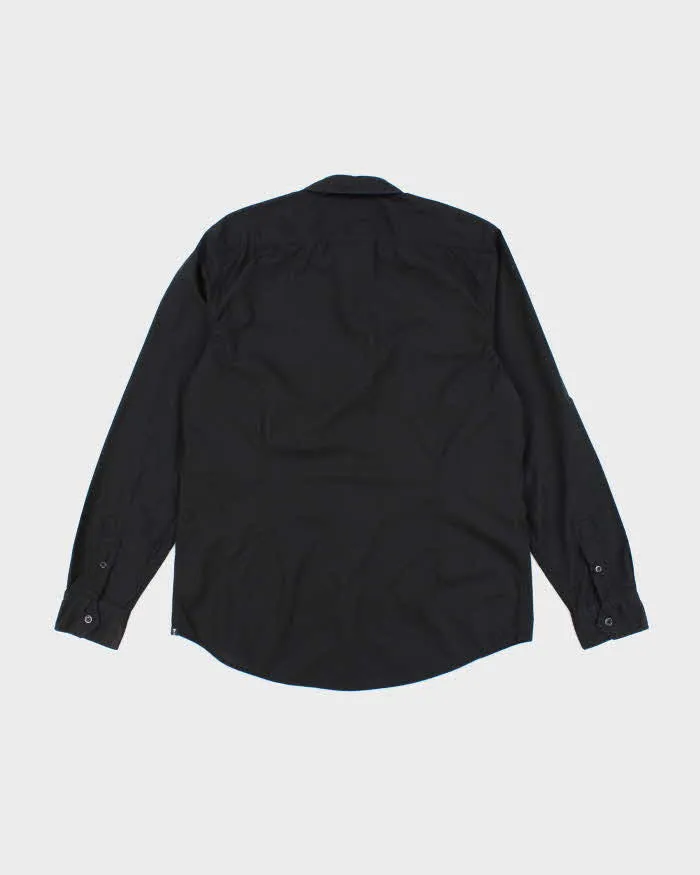 Vintage Y2K Guess Black Plain Long Sleeve Shirt - L sold by Rokit product image thumbnail 2