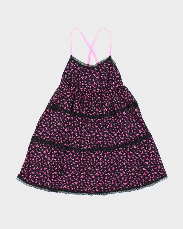 Vintage Y2k 00s La Senza Floral Mesh Cami - S sold by Rokit