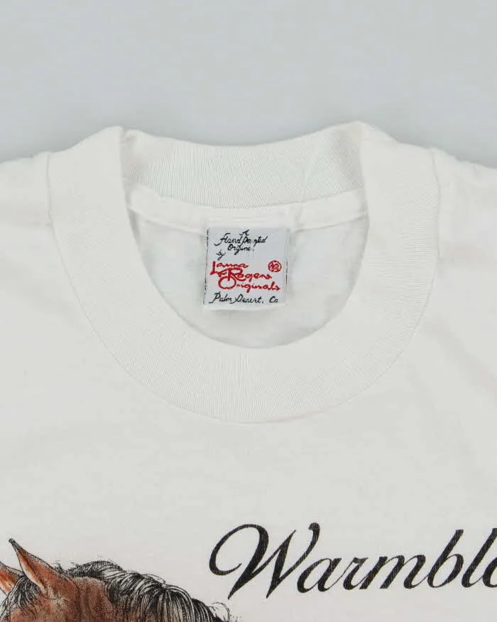 Vintage 90's Warmbloods Horse Riding Graphic T-Shirt - L sold by Rokit product image thumbnail 5