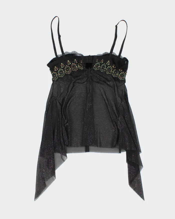 Vintage Y2k 00s Victoria's Secret Mesh Sparkly Cami - S sold by Rokit product image thumbnail 2