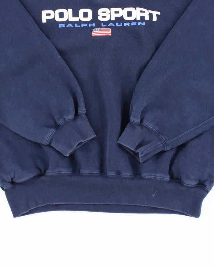 Vintage 2000's Polo Sport Ralph Lauren Quarter Zip Sweatshirt - L sold by Rokit product image thumbnail 4