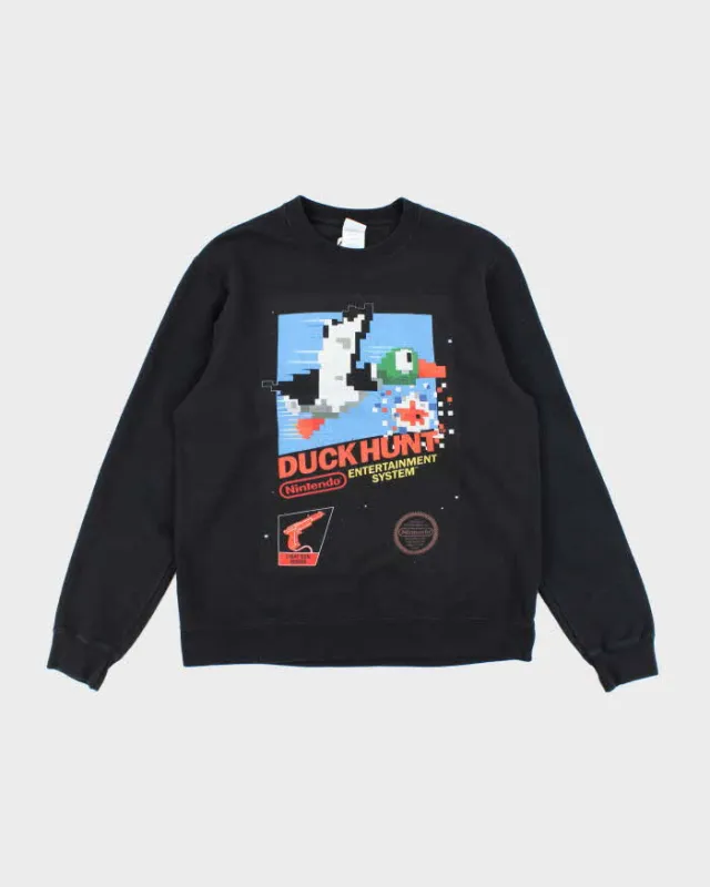 Vintage 2000's Nintendo Duck Hunter Video Game Graphic Sweatshirt - M made by Rokit