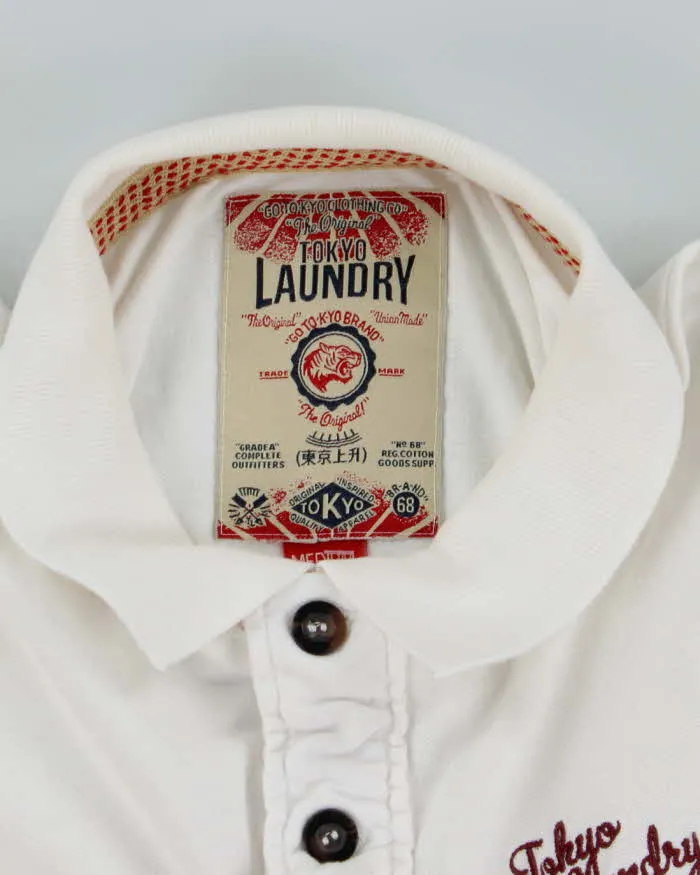 Vintage Y2K Tokyo Laundry Small Logo Slim Fit Polo Shirt - M sold by Rokit product image thumbnail 5