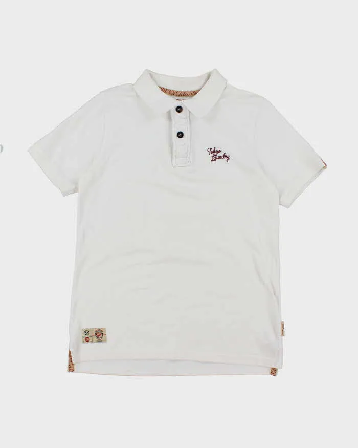Vintage Y2K Tokyo Laundry Small Logo Slim Fit Polo Shirt - M sold by Rokit