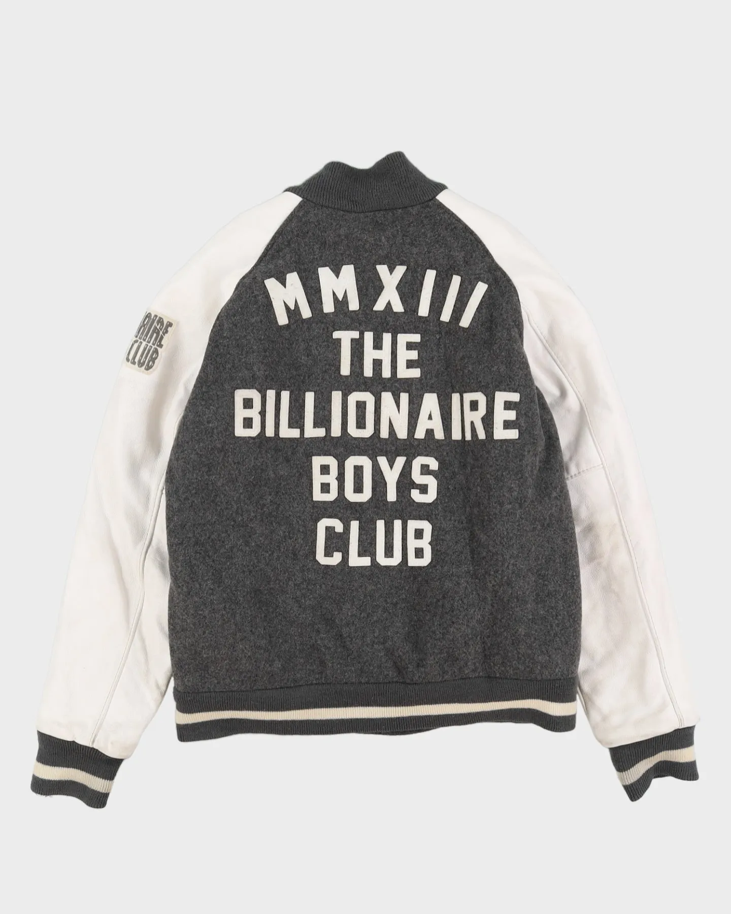 Billionaire Boys Club Grey Varsity Jacket - L sold by Rokit product image thumbnail 2