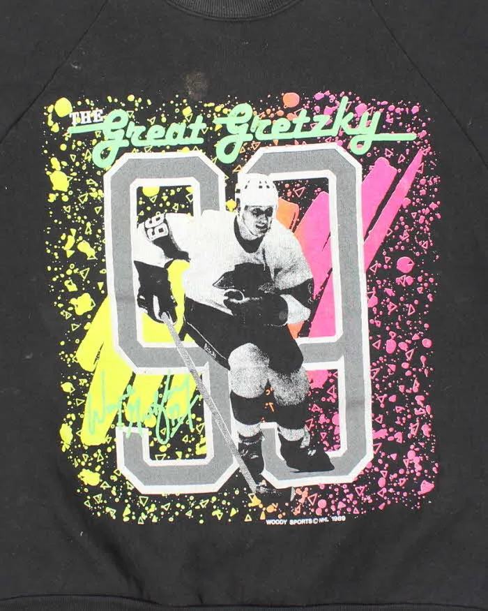 Vintage 80's LA Kings Wayne Gretzky NHL Hockey Sweatshirt - L sold by Rokit product image thumbnail 3