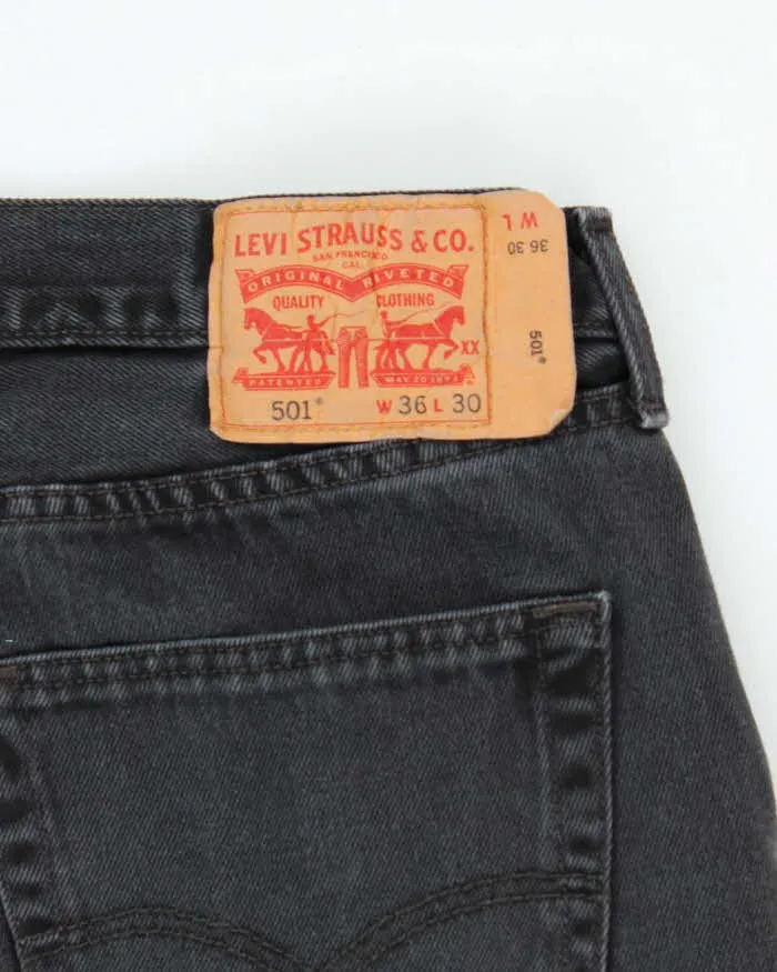 Vintage Levi's 501 Black Jeans - W36 L30 sold by Rokit product image thumbnail 5