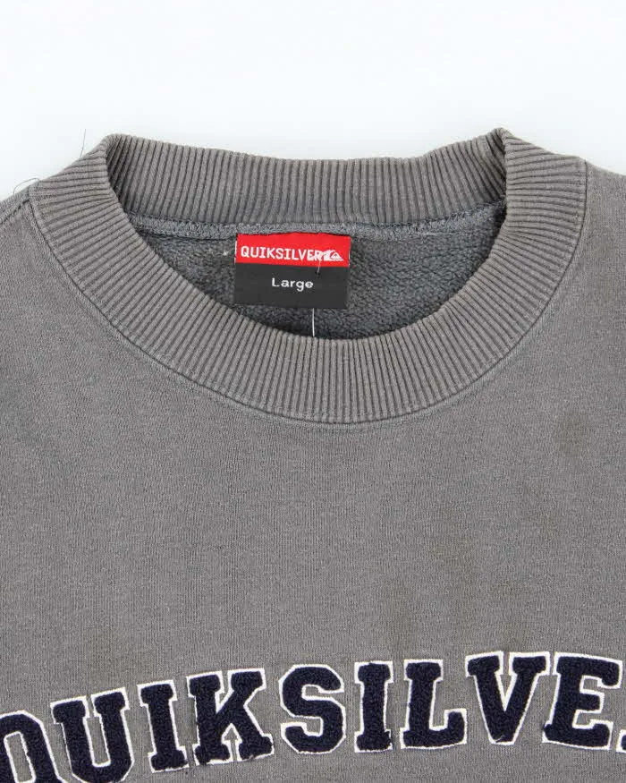Vintage Quiksilver Embroidered Centre Logo Sweatshirt - L sold by Rokit product image thumbnail 5