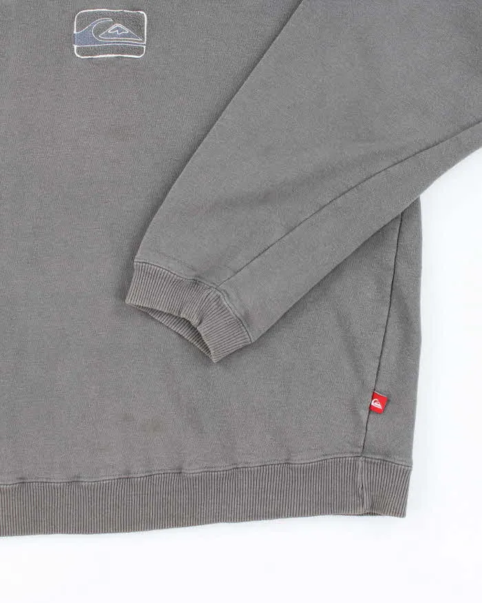 Vintage Quiksilver Embroidered Centre Logo Sweatshirt - L sold by Rokit product image thumbnail 4