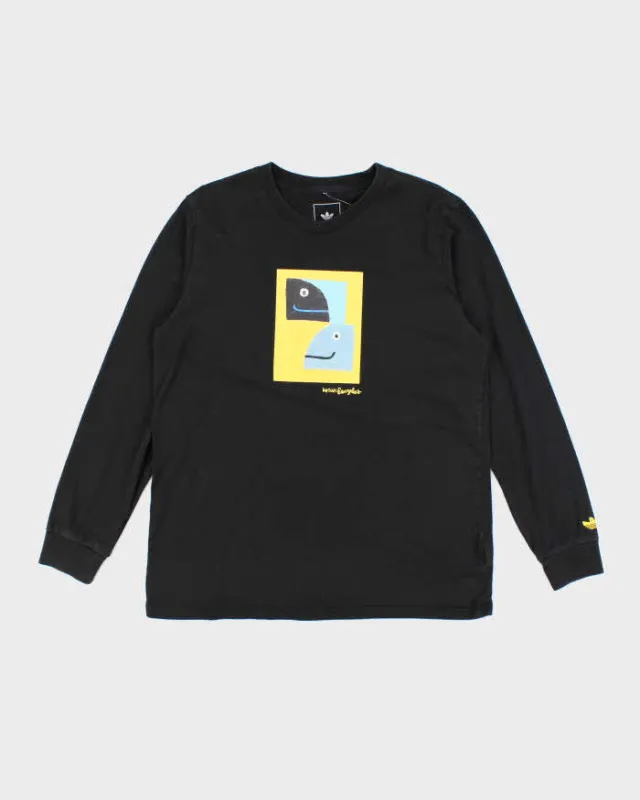 Adidas x Mark Gonzales Sketch Graphic Long Sleeve T-Shirt - L sold by Rokit