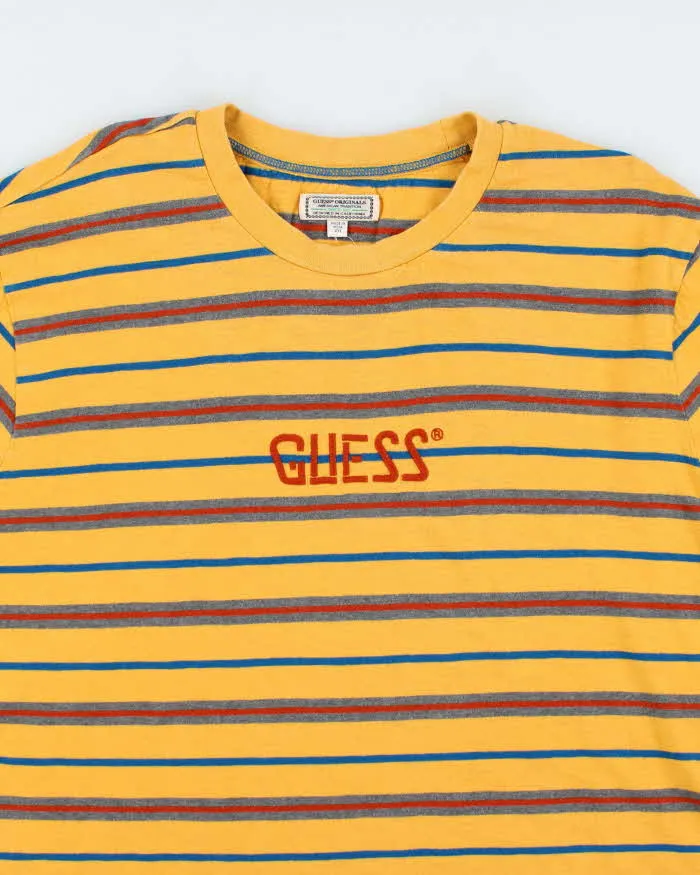 Men's Guess Yellow Cotton Striped T-Shirt - XXL sold by Rokit product image thumbnail 3