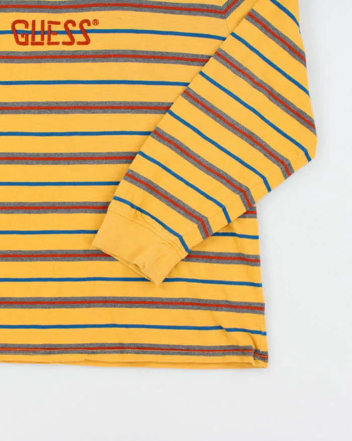 Men's Guess Yellow Cotton Striped T-Shirt - XXL sold by Rokit product image thumbnail 4