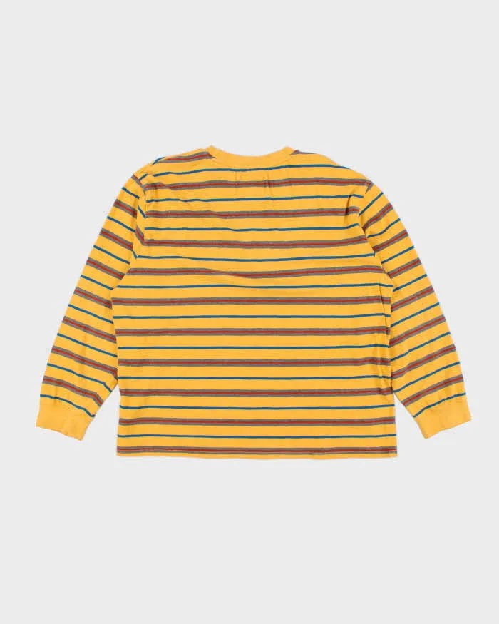 Men's Guess Yellow Cotton Striped T-Shirt - XXL sold by Rokit product image thumbnail 2