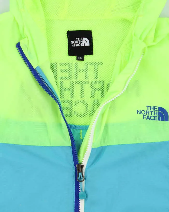 Women's The North Face Neon Yellow and Blue Hooded Windbreaker - M sold by Rokit product image thumbnail 5