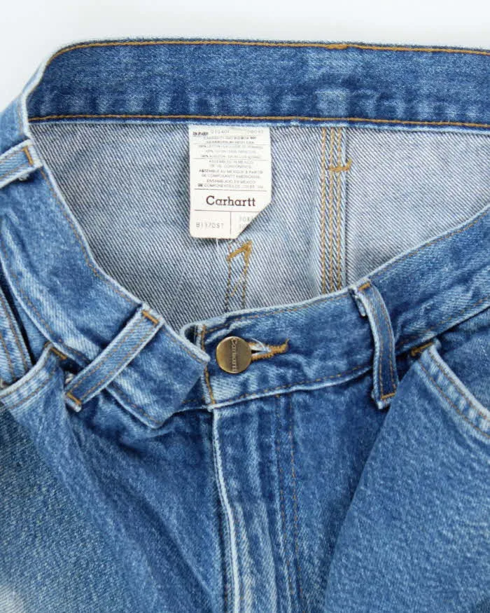 Vintage Carhartt Paint Splattered Denim Carpenter Trousers - W28 L29 sold by Rokit product image thumbnail 5