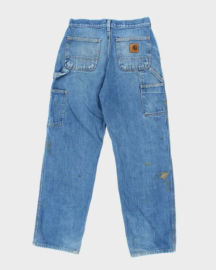 Vintage Carhartt Paint Splattered Denim Carpenter Trousers - W28 L29 sold by Rokit product image thumbnail 2