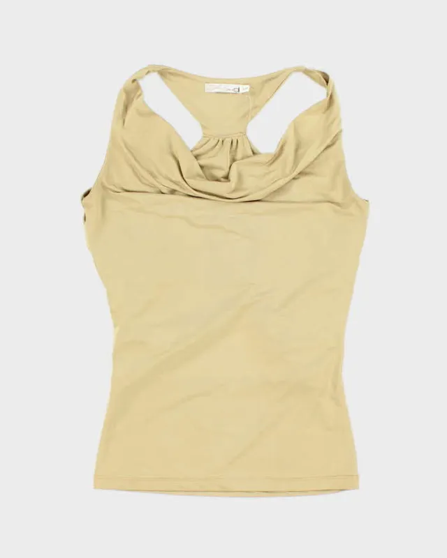 Vintage Y2k 00s Dynamite Cowl Neck Cut-out Top - S sold by Rokit