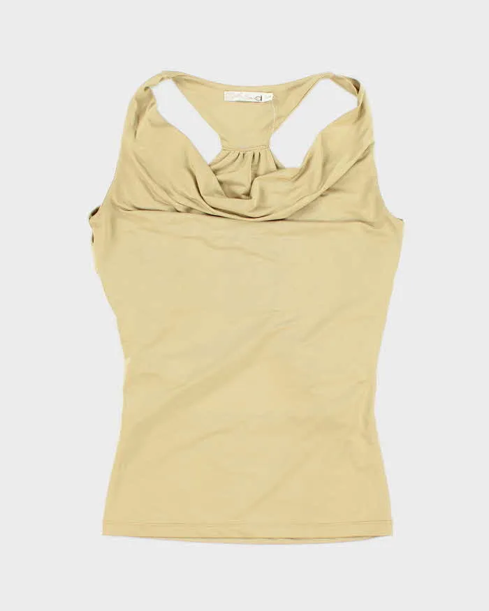 Vintage Y2k 00s Dynamite Cowl Neck Cut-out Top - S sold by Rokit