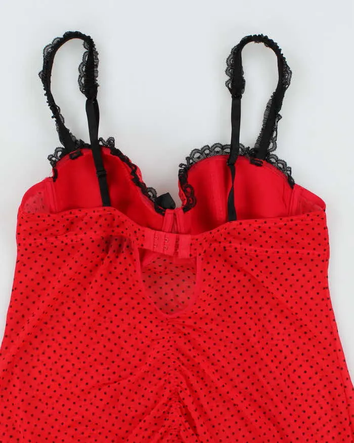 Vintage Y2k 00s La Senza Polka Dot Top - M sold by Rokit product image thumbnail 4