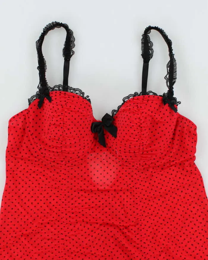 Vintage Y2k 00s La Senza Polka Dot Top - M sold by Rokit product image thumbnail 3
