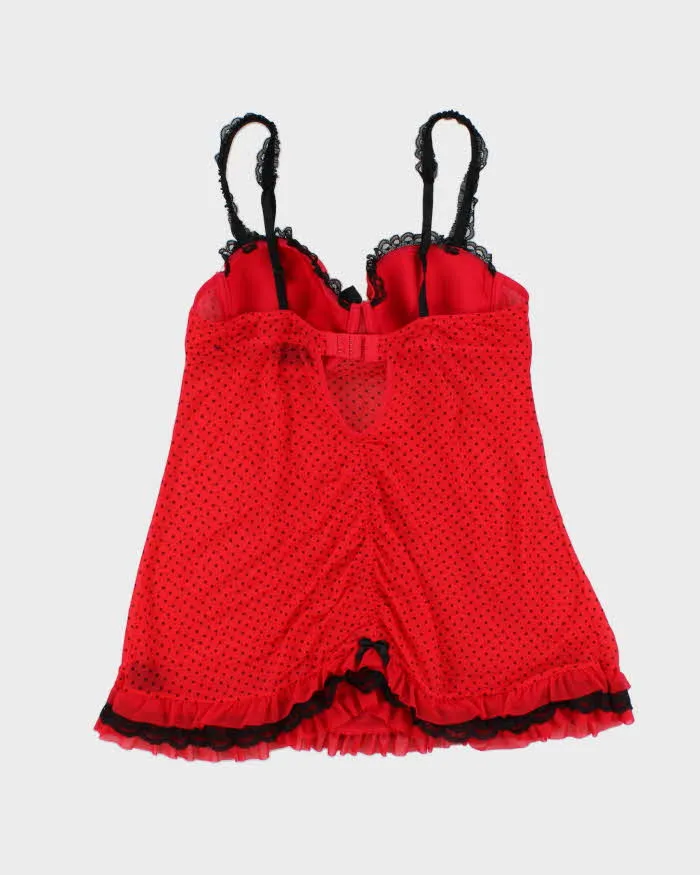 Vintage Y2k 00s La Senza Polka Dot Top - M sold by Rokit product image thumbnail 2