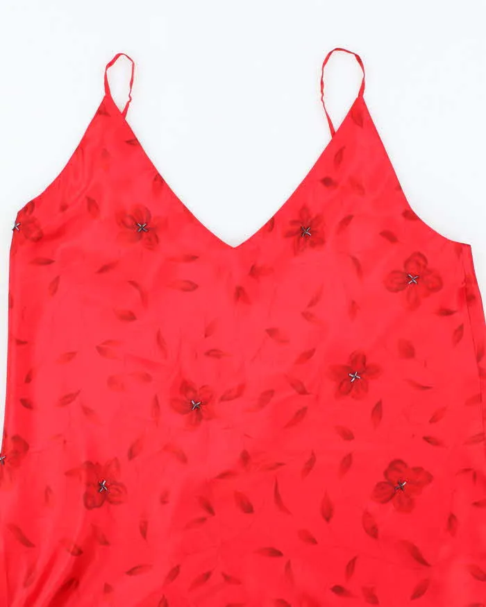 Vintage Y2k 00s La Senza Beaded Silk Slip Dress - XL sold by Rokit product image thumbnail 3