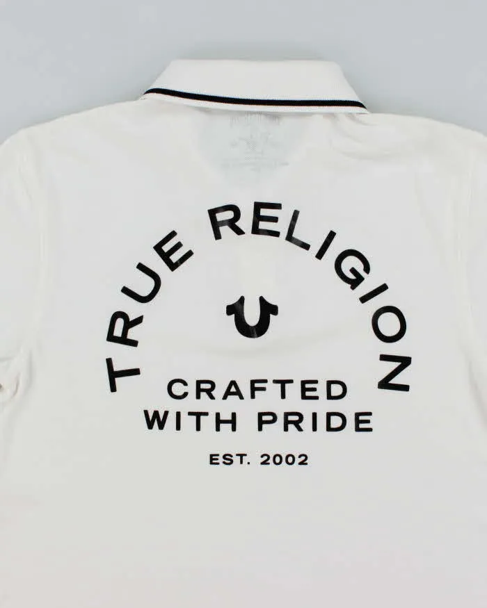 VIntage 2000's True Religion Small Logo Polo Shirt - M sold by Rokit product image thumbnail 4