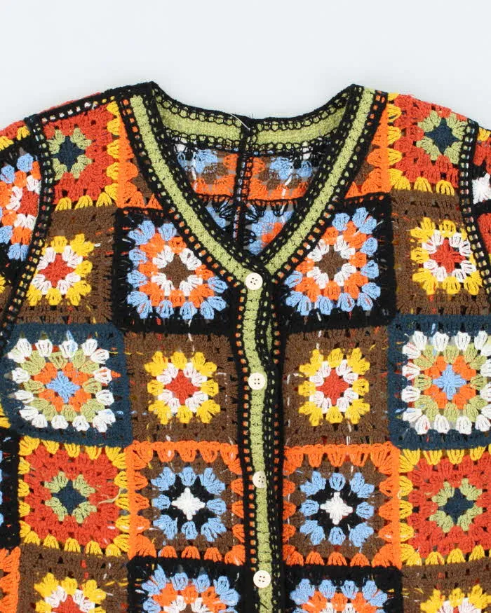 Vintage Handmade Crochet Cardigan - M sold by Rokit product image thumbnail 3