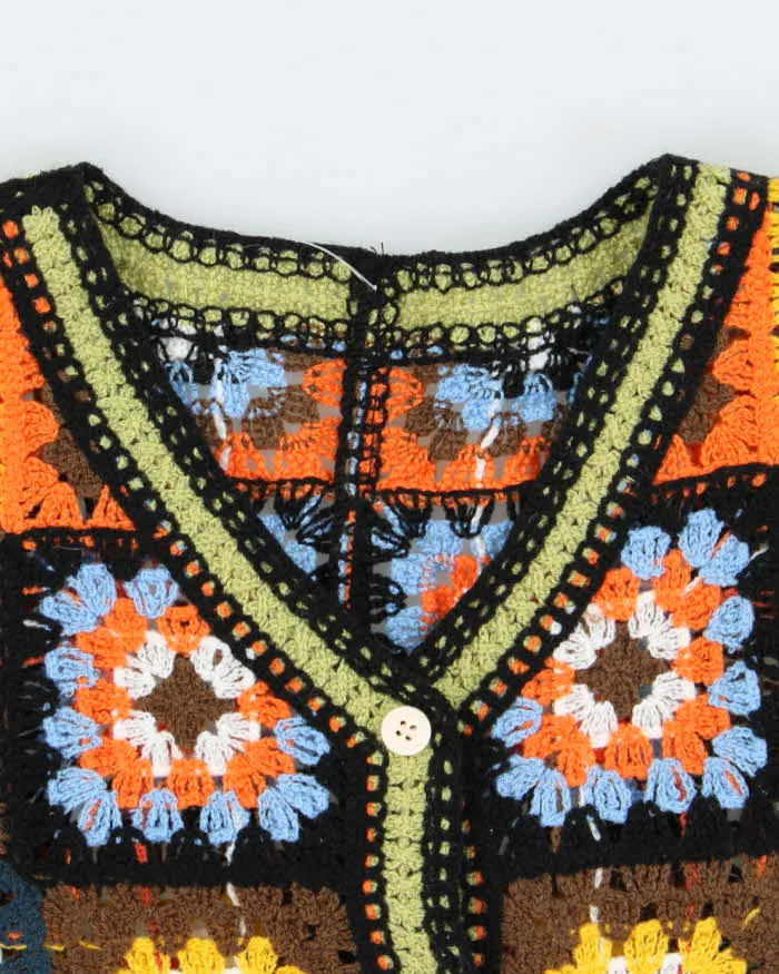 Vintage Handmade Crochet Cardigan - M sold by Rokit product image thumbnail 5