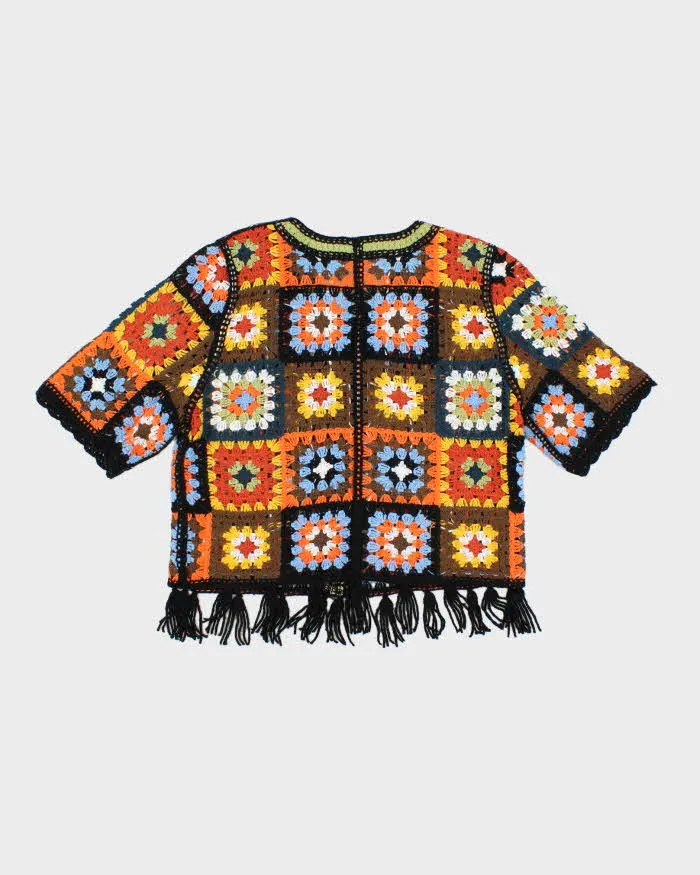 Vintage Handmade Crochet Cardigan - M sold by Rokit product image thumbnail 2