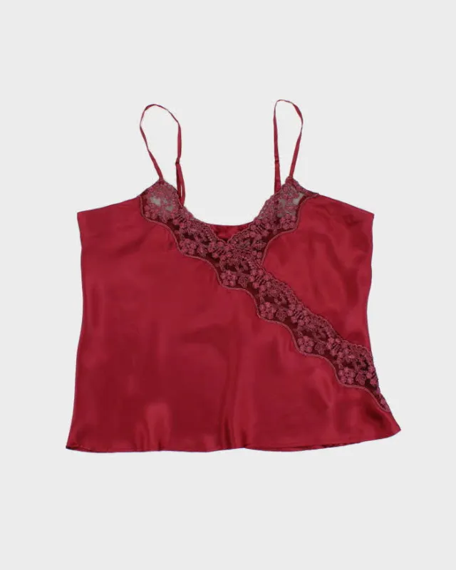 Vintage 90s Silk Screen Cami - M sold by Rokit